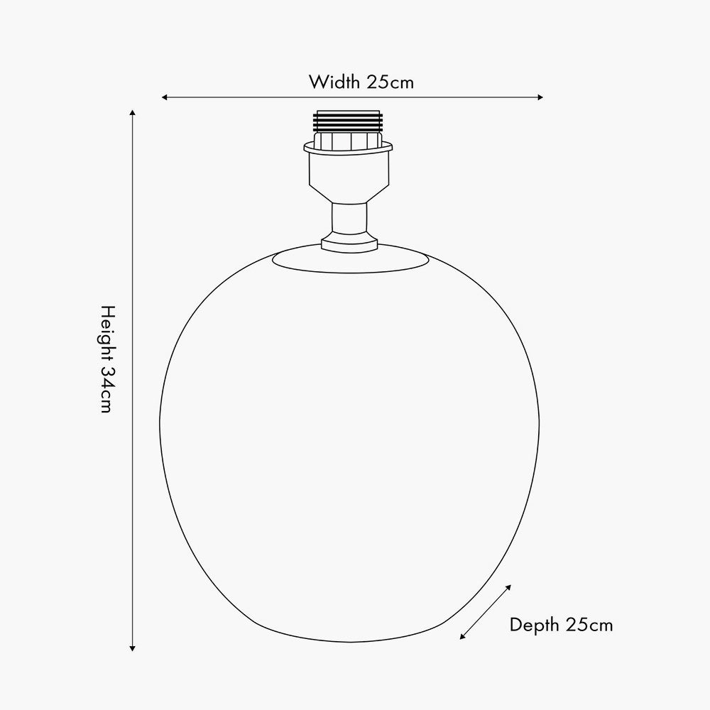 Larisa Black Polka Dot Ceramic Table Lamp - Base Only